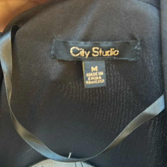 City Studios Open Front Black Glitter shrug. Size medium. Worn once. - Picture 3 of 3